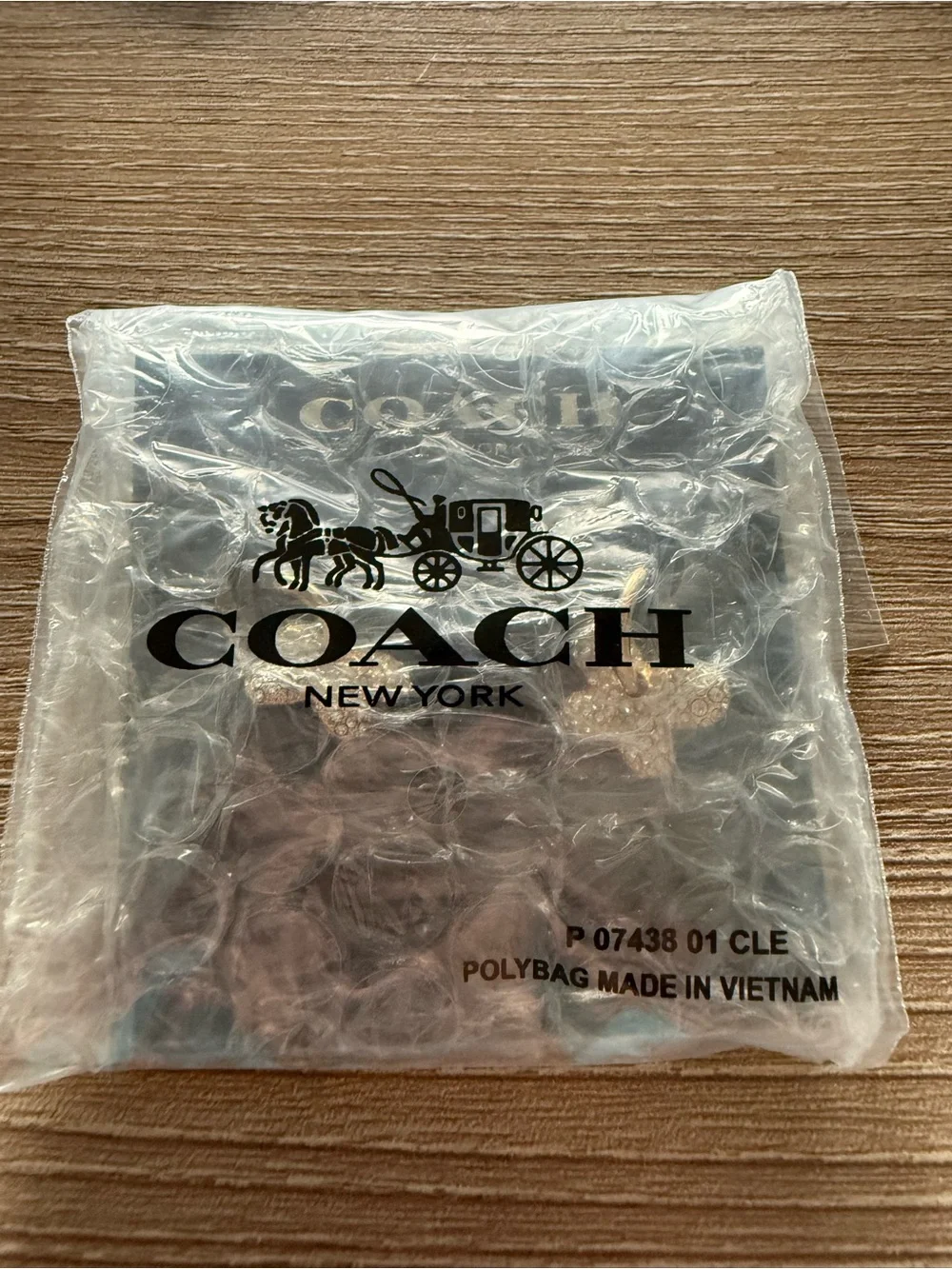 COACH Butterfly Crystal Dangle Earrings - Picture 4 of 4